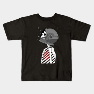 Skeleton astronaut Kids T-Shirt